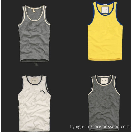 OEM Embroidered Sleeveless Sports Promotional Tank Tops